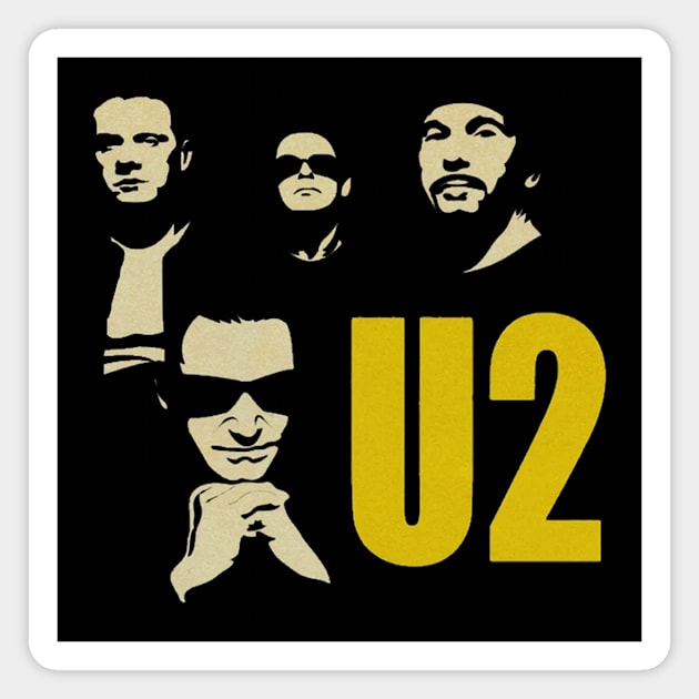 Vintage U2 Magnet by KynnWest